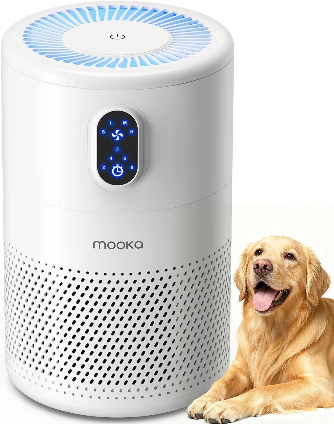 H13 HEPA Air Purifier Bedroom Quiet 20dB Pet Smoke Night Light