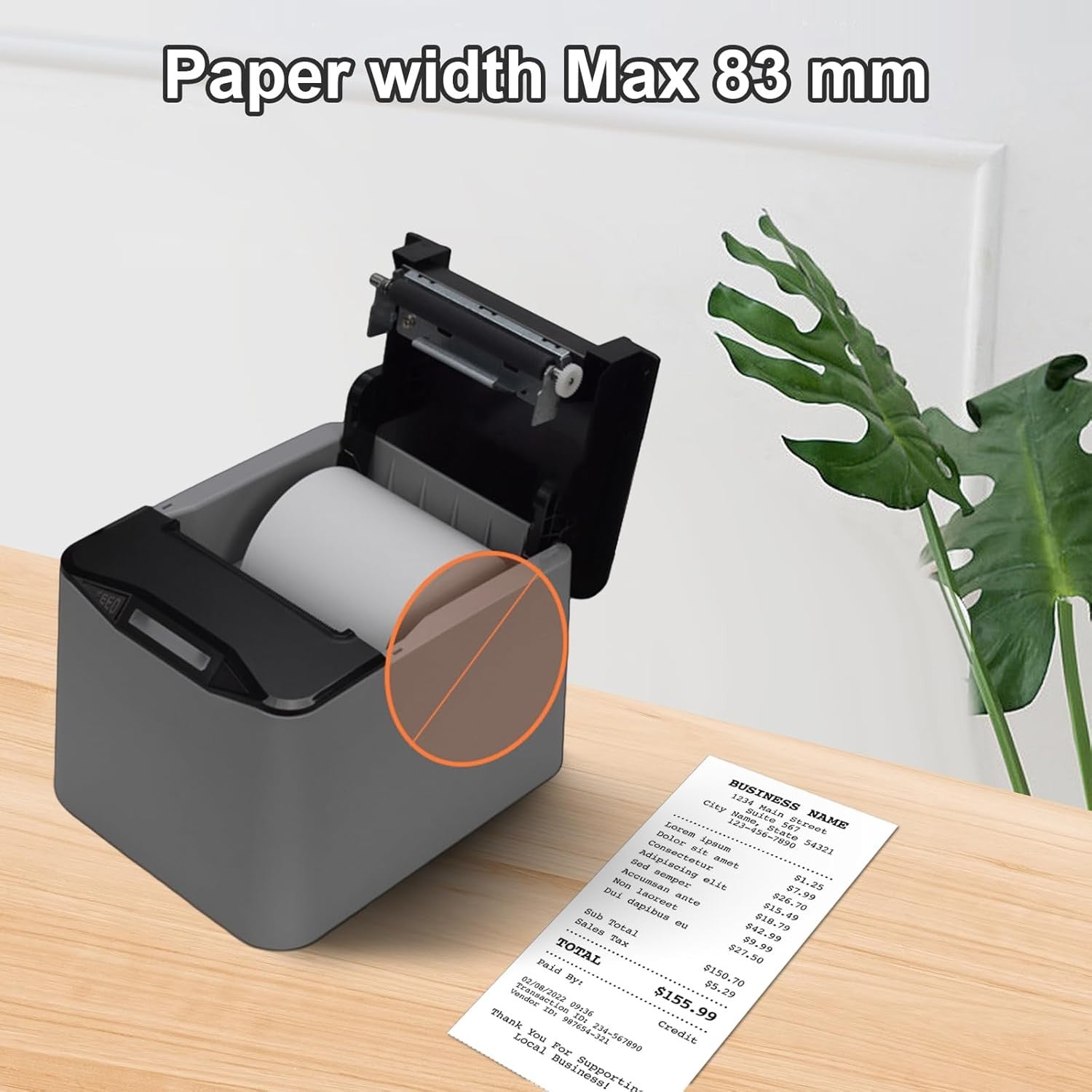 80mm Thermal Receipt Printer USB Ethernet POS