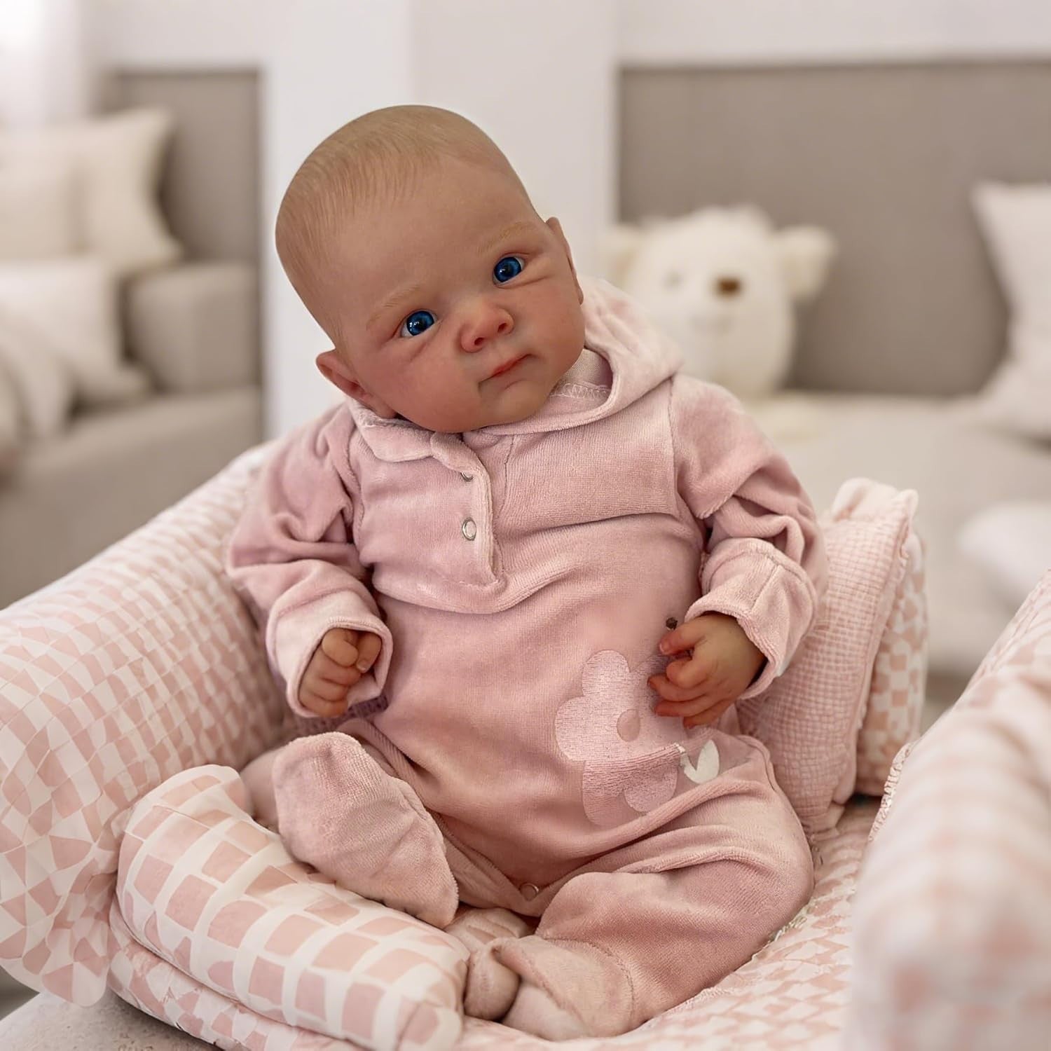 18in Reborn Baby Doll Girl Soft Vinyl Bathable Newborn Toy