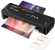 A4 Laminator Machine Set Never Jam Dual Heat Fast + 50 Pouches