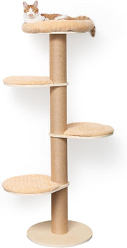5 Level Cat Scratching Post Tower Plush Bed Window Climbing Tree Indoor