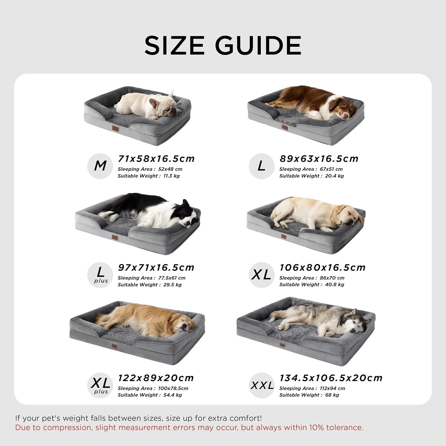 Large Orthopedic Dog Bed 97x71cm Waterproof Sofa