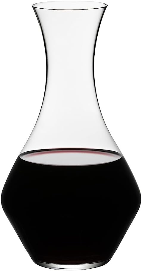 1.07L Crystal Wine Decanter Elegant Glass Carafe for Red Wine Aeration Gift