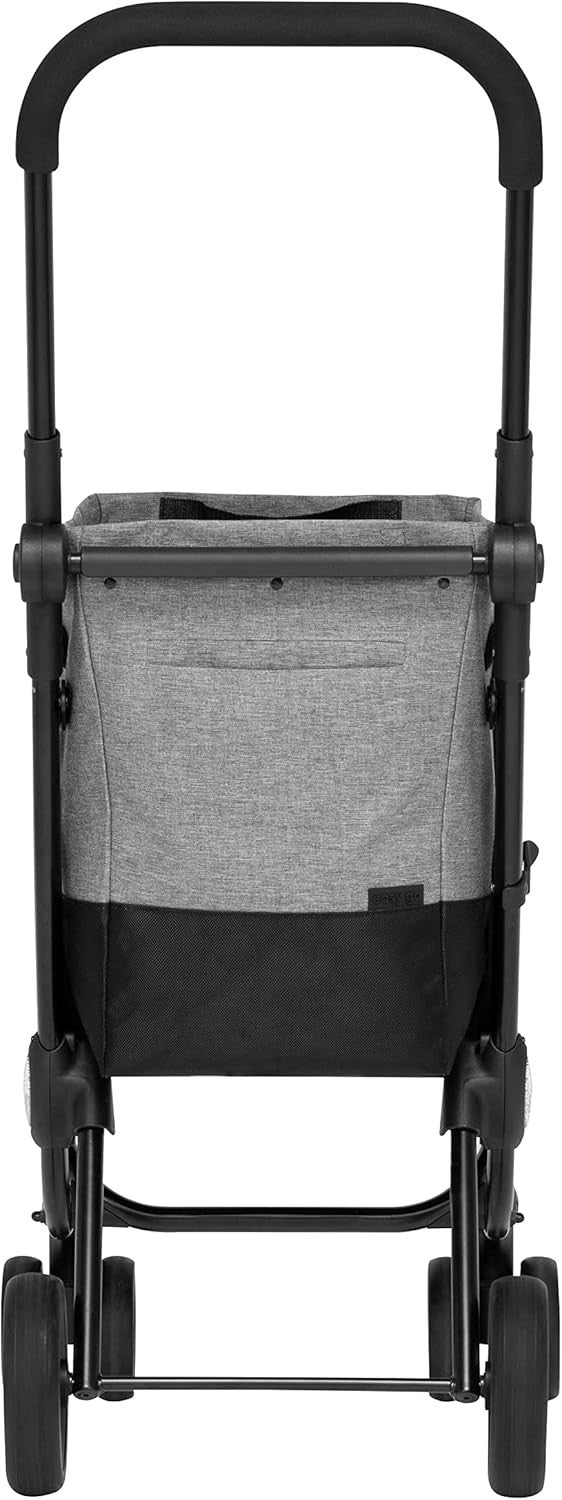 Foldable Black-Grey Shopping Trolley Cart 40L Waterproof Removable Bag