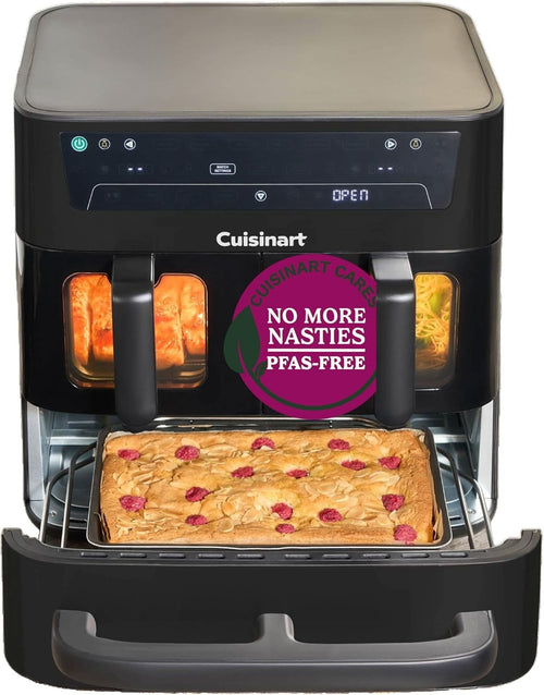 13.6L Tri Zone Air Fryer Oven PFAS Free 3 Zones Dual Baskets + Drawer