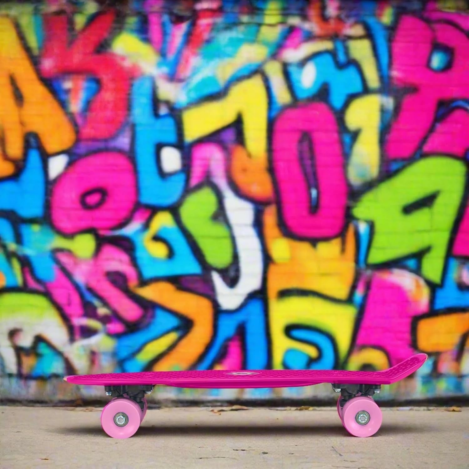 22" Pink Light-Up Penny Board for Beginners | Kids Mini Cruiser Skateboard