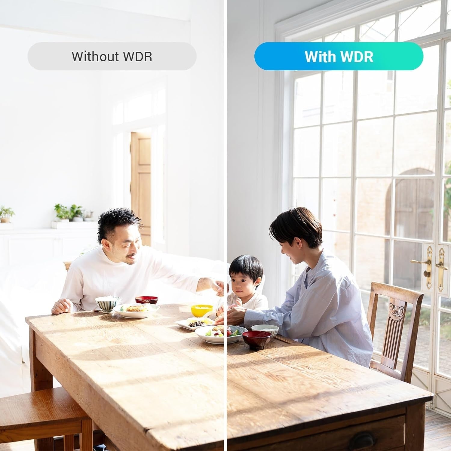 2 Pack 3K Indoor Security Cameras 350° Auto Tracking Color Vision