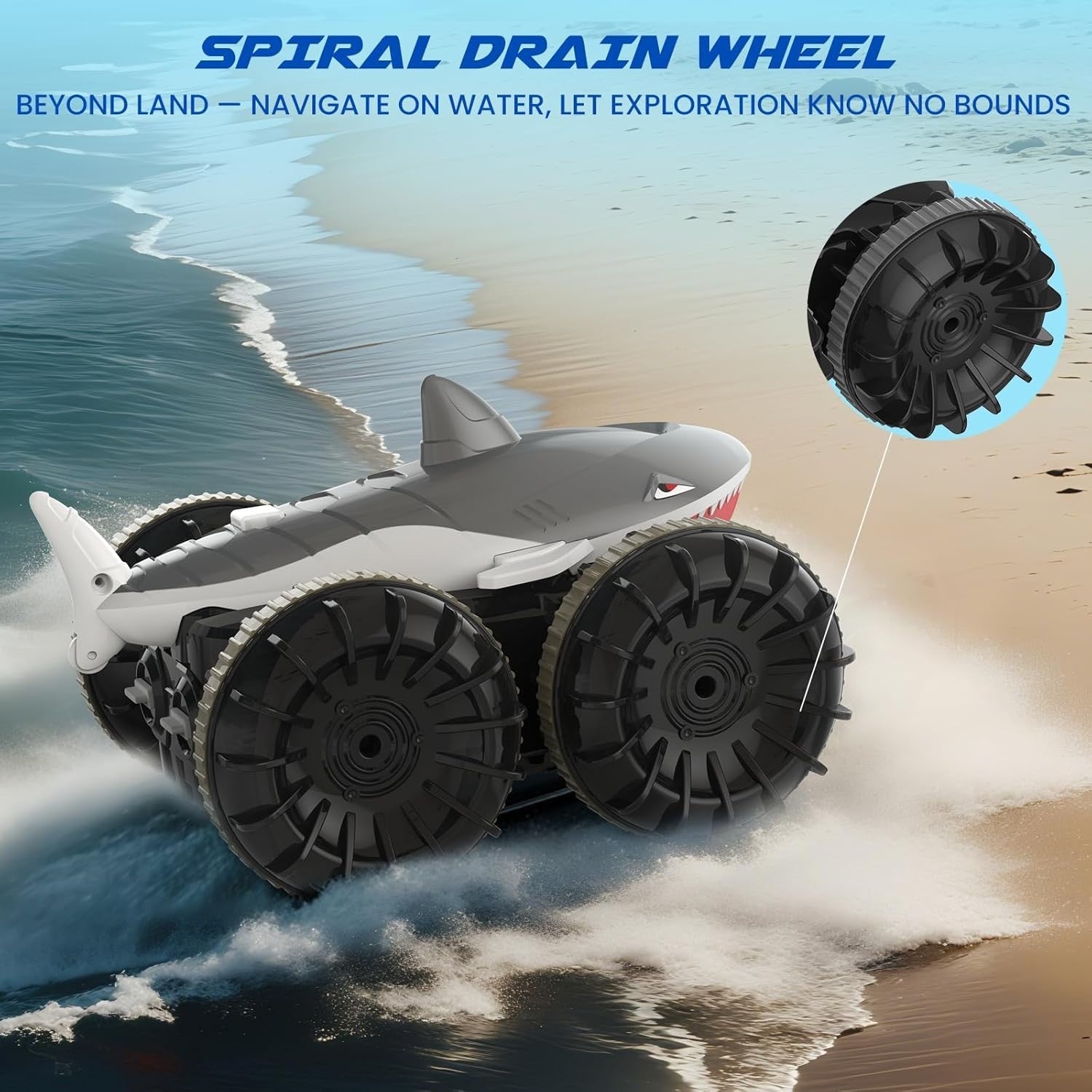 4WD Amphibious RC Stunt Car – Waterproof Remote Control w/ 50m Range