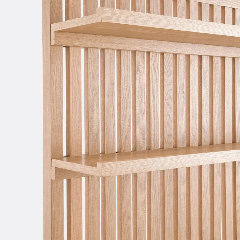 Modern Ash Veneer TV Unit with Shelves & Storage | 190cm HiFi Stand