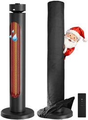 Outdoor Infrared Heater 1500W Fast Heating 8 Modes Remote Tip-Over Safe