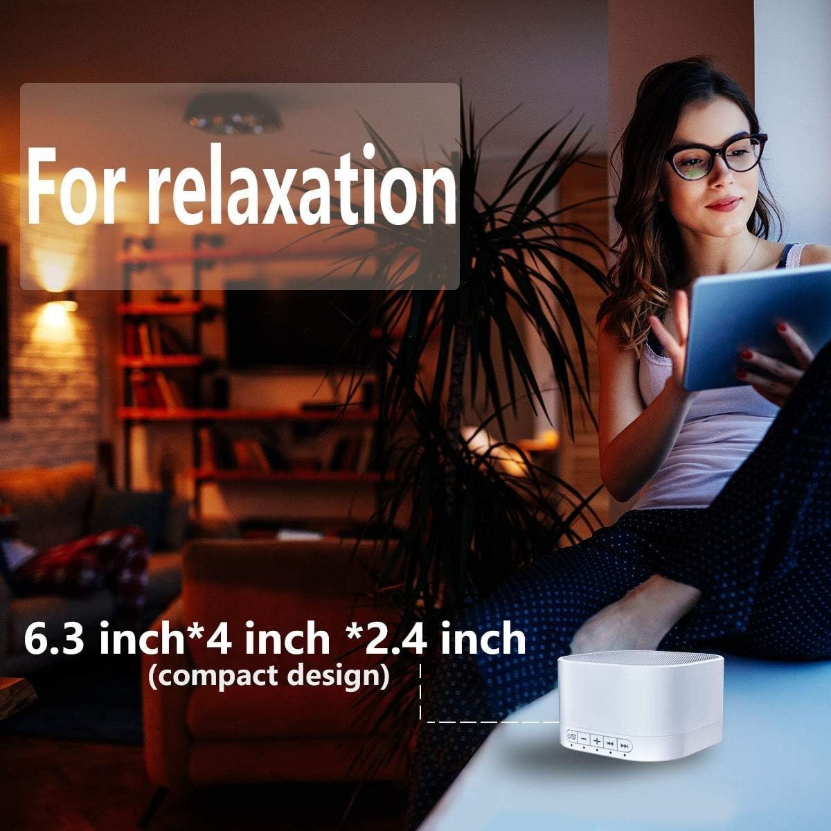 White Noise Sleep Sound Machine 40 Soothing Sounds Timer Baby Adult