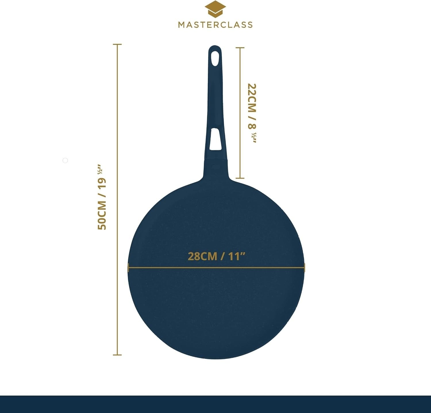 28cm Non-Stick Crepe Pan Cast Aluminium Induction Flat Tawa