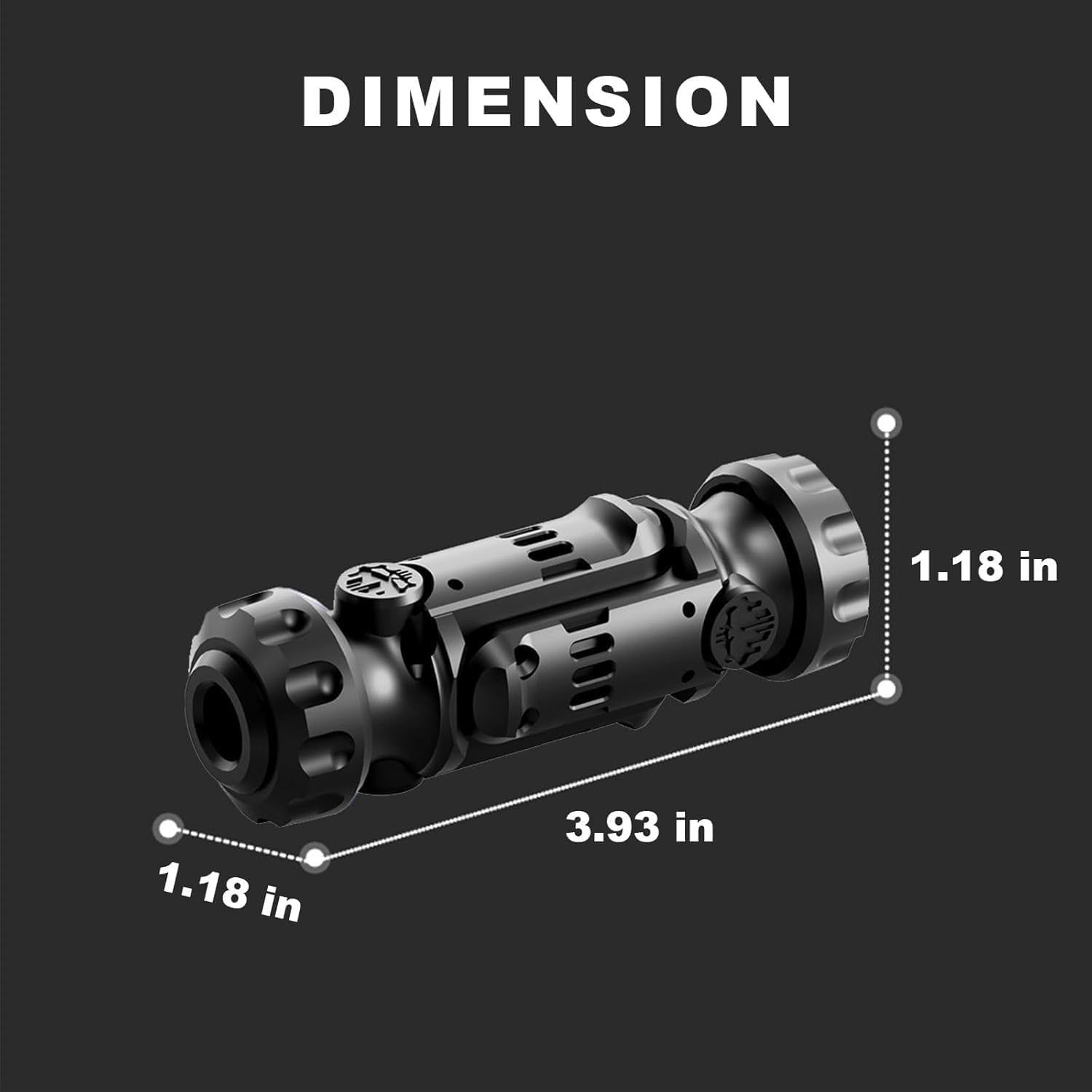 Black Metal EDC Fidget Blaster Silent Slider Clicker Stress Toy