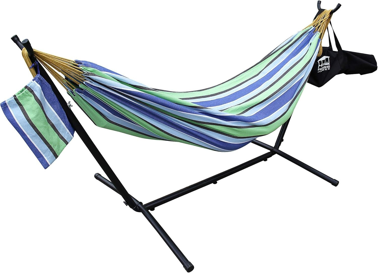 Double Cotton Hammock with Stand | 2 Person 200kg Capacity | Portable