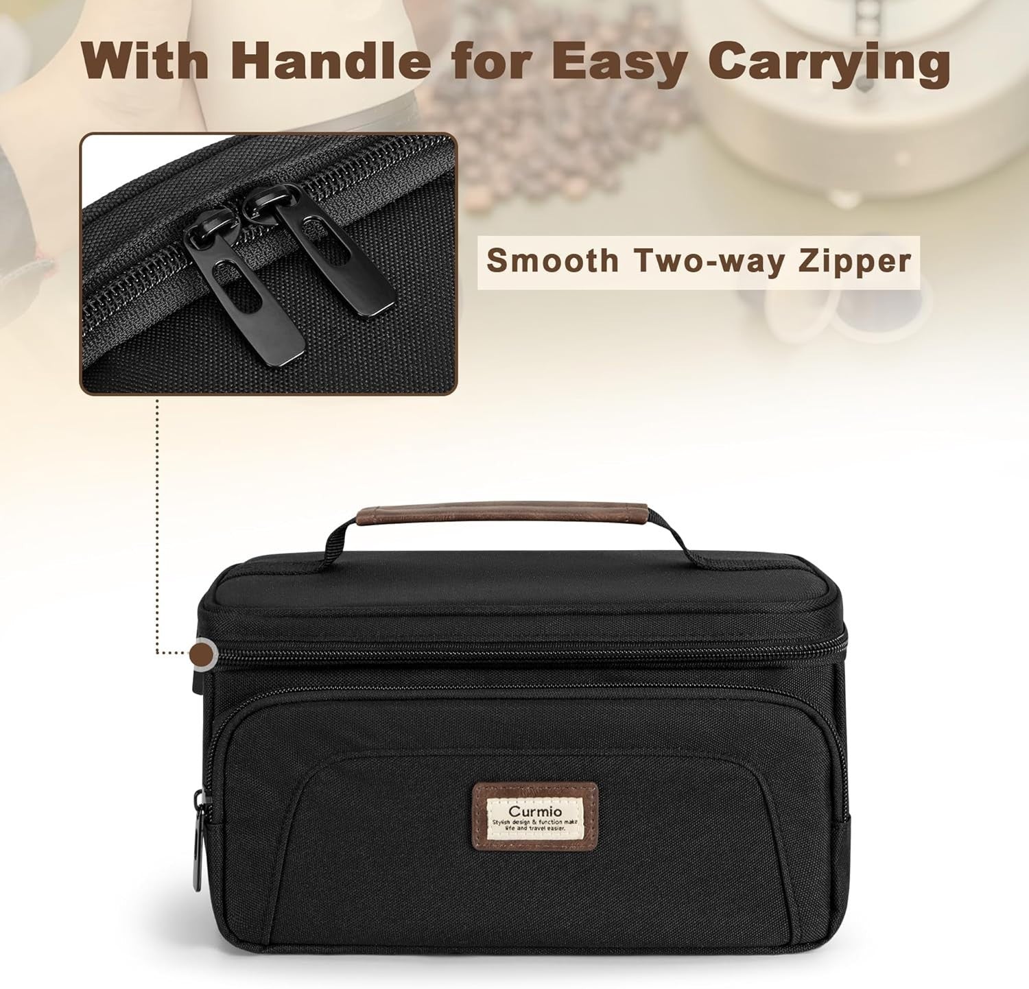 Travel Coffee Maker Carry Case for Mini Espresso Machines & Capsules | Portable