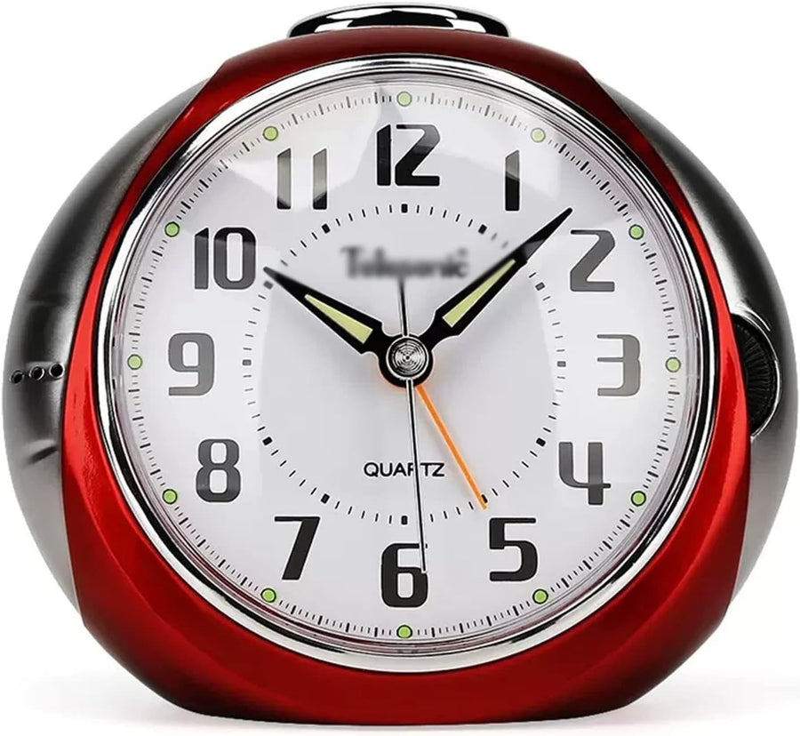 Silent Alarm Clock Loud 5 Inch Non Ticking Battery Operated Bedroom