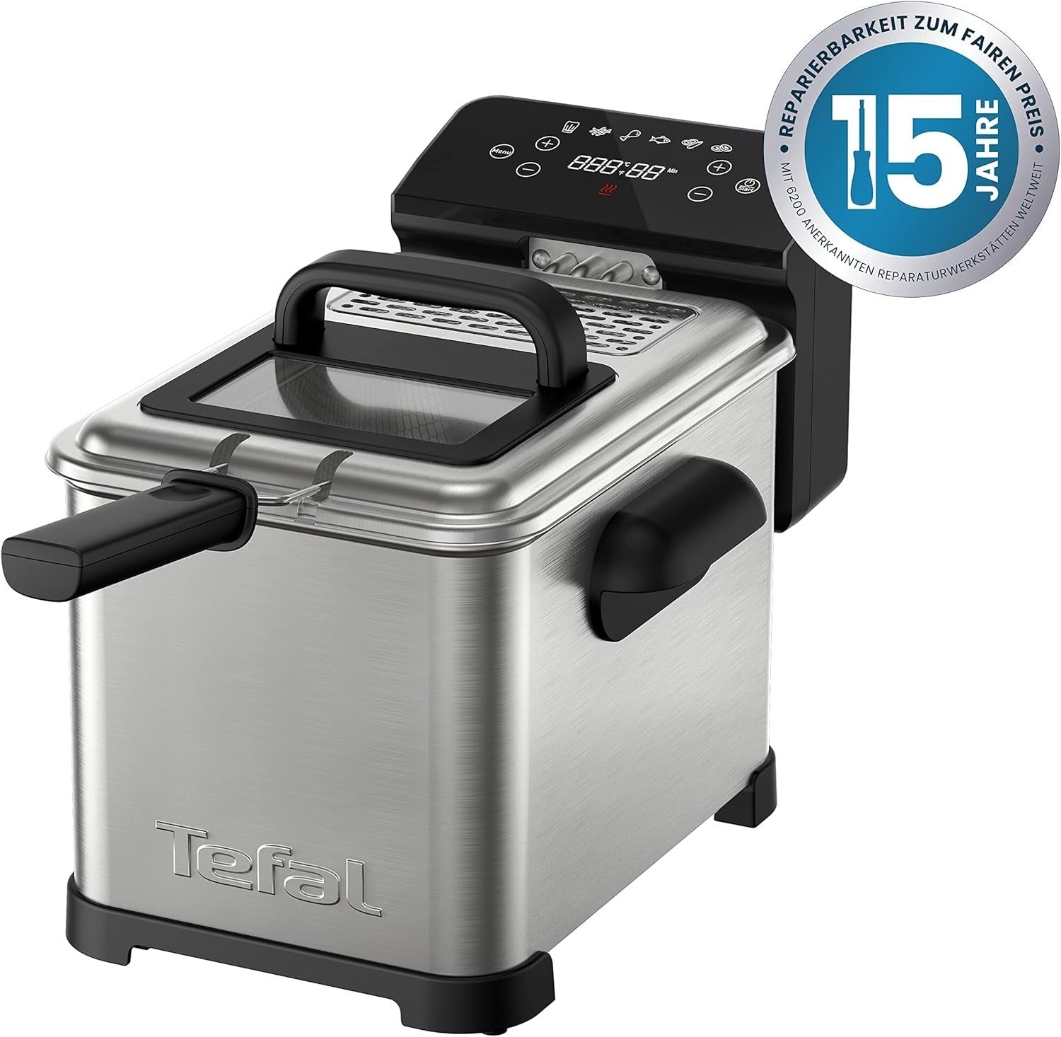 Family Digital Deep Fryer 4L Oil 2400W Cooling Zone Touch Screen XL