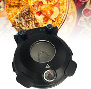 12" Electric Pizza Oven 800°F | Dual Temp Control Stone Countertop Cooker