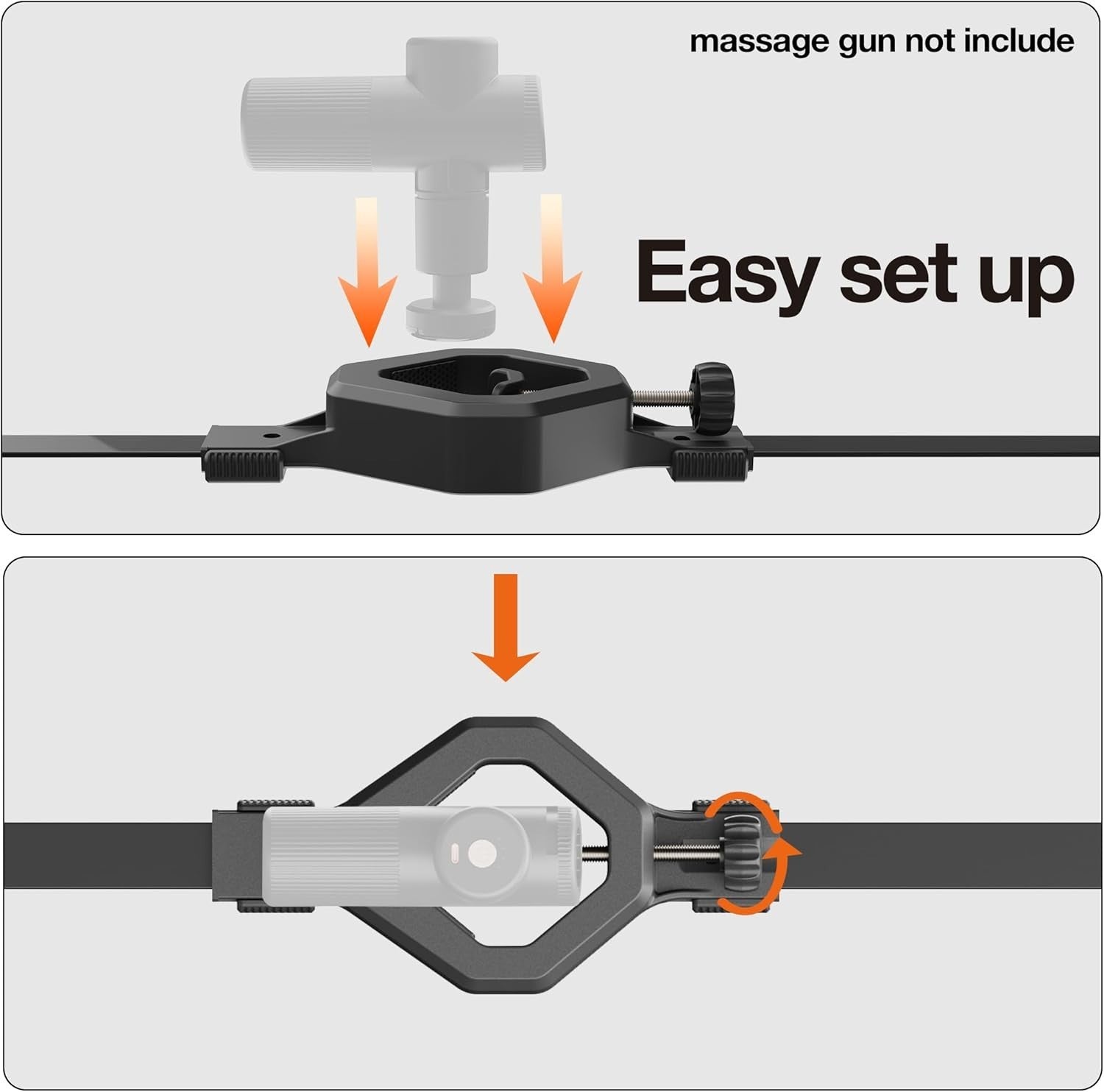 Hands Free Massage Gun Holder for Back Shoulders Neck Muscle Relief Strap