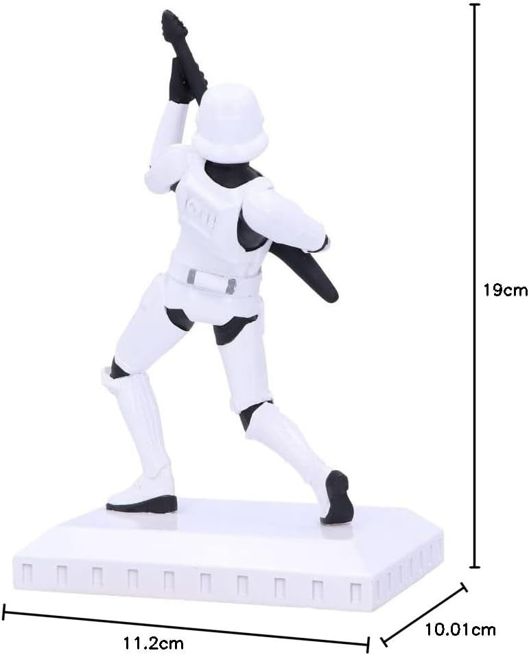 Rockstar Stormtrooper Figurine 18cm Resin Guitar Statue Collectible Home Decor