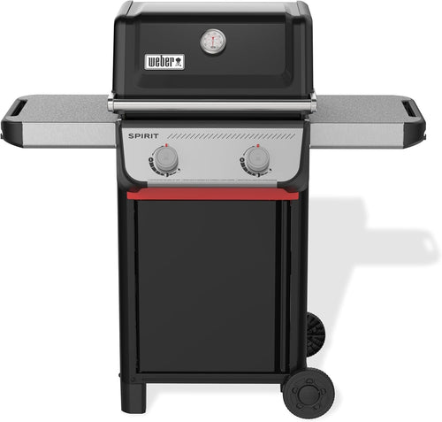 2 Burner Gas BBQ Grill with Snap-Jet Ignition, Warming Rack & Side Shelves