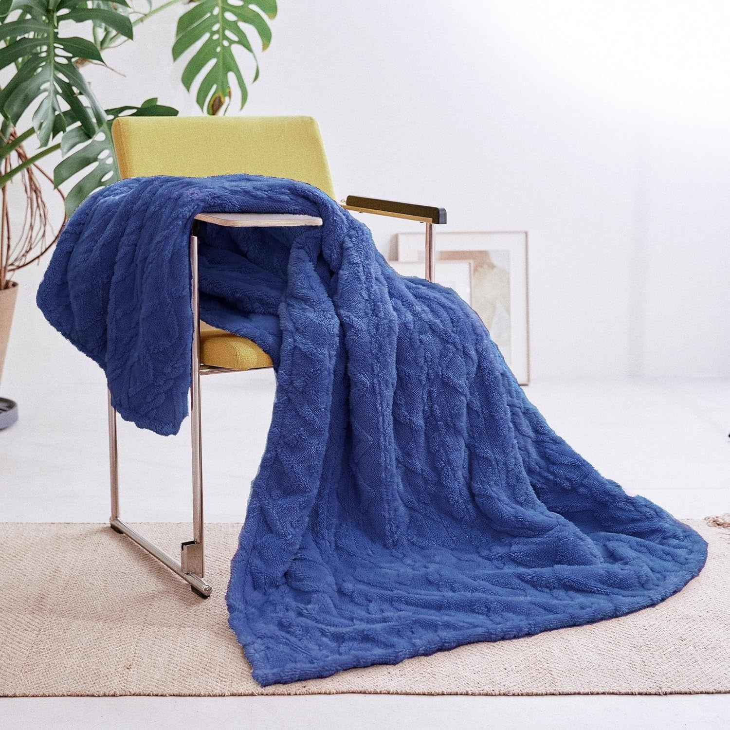 Electric Heated Throw Blanket Soft Large 9 Heat Timer Washable 130x160cm