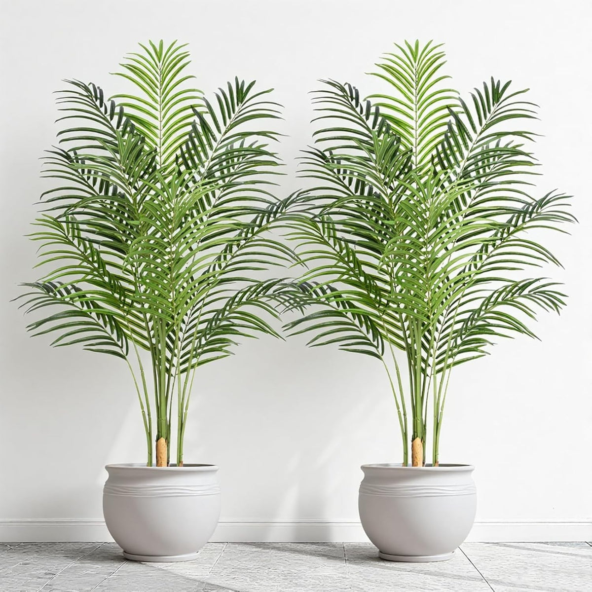 2pcs 150cm Artificial Palm Tree Faux Tropical Indoor Outdoor Home Decor Plant