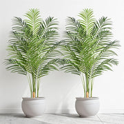 2pcs 150cm Artificial Palm Tree Faux Tropical Indoor Outdoor Home Decor Plant