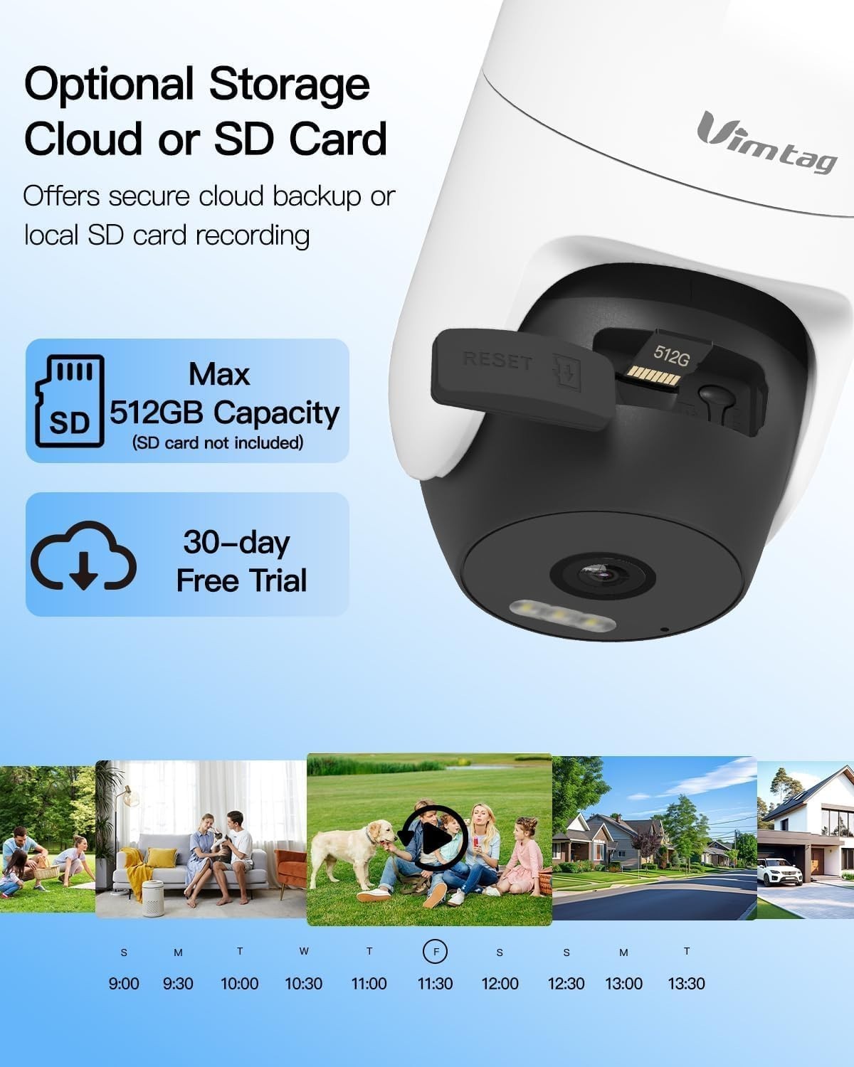 2.5K 4MP PTZ Security Camera Outdoor WiFi 360° AI Detection Alexa