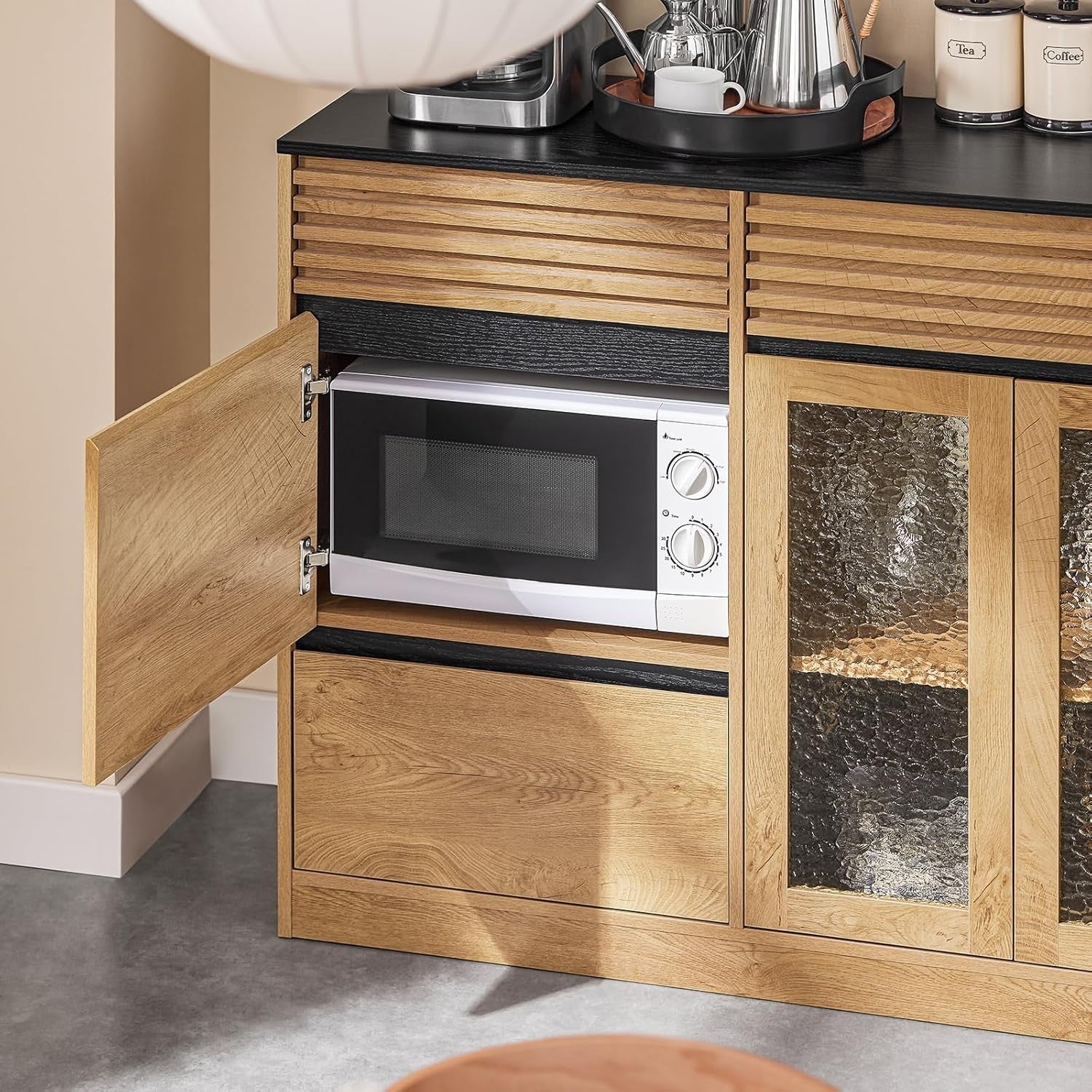 Luxury Sideboard Storage Cabinet with 3 Drawers & 3 Doors W112xD40xH89cm
