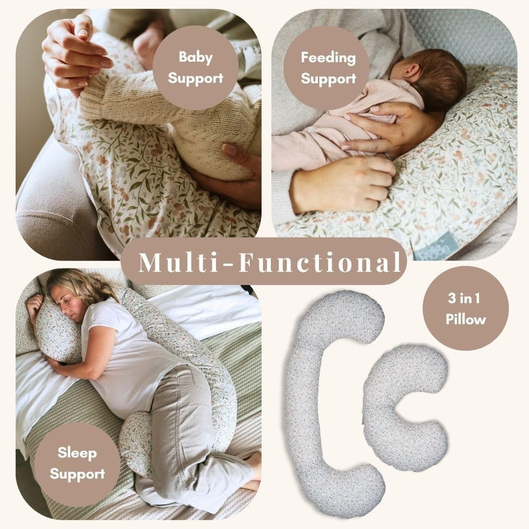 U Shape Pregnancy Pillow Full Body Support for Sleep Nursing & Maternity