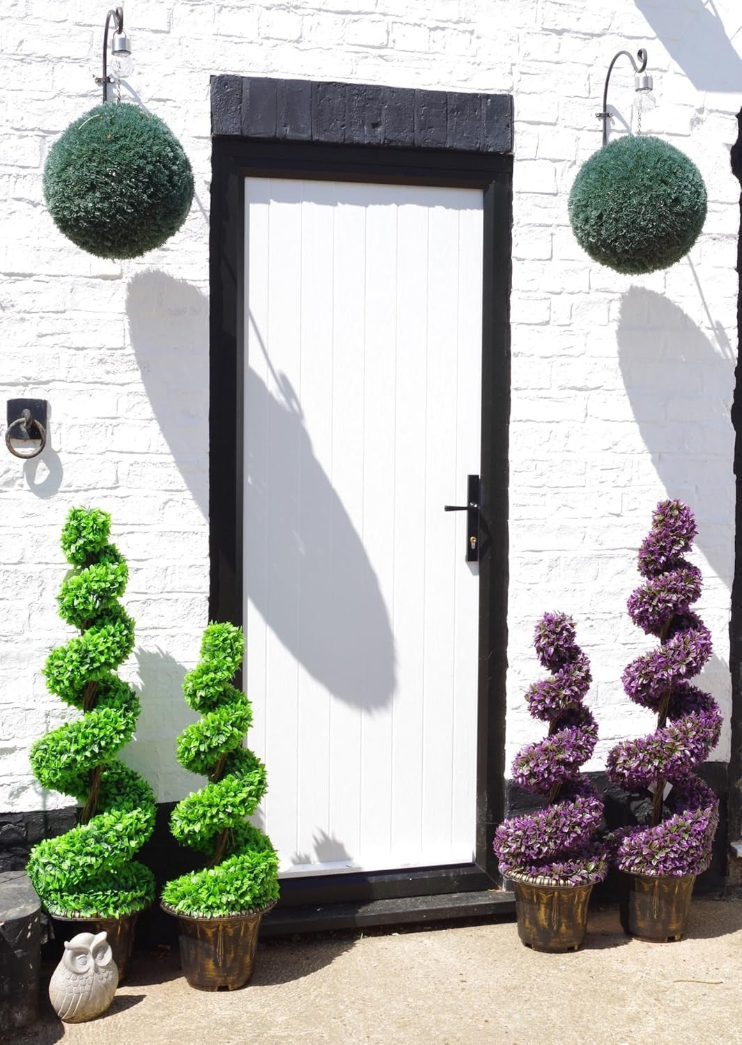 Artificial Spiral Topiary Tree 120cm Large Leaf Potted Decorative Planter Home