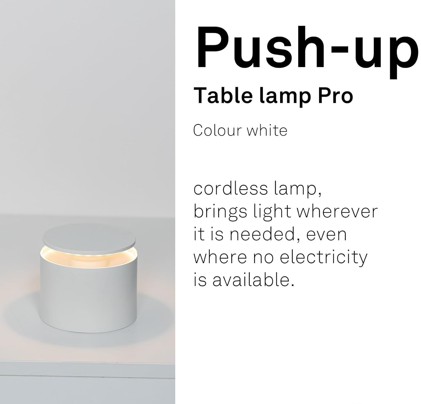 Rechargeable Touch Control Table Lamp | Outdoor Safe, Dimmable, LED Light