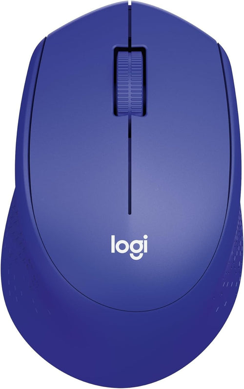 Silent Wireless Mouse USB Nano Receiver Ergonomic Lightweight Blue Laptop PC