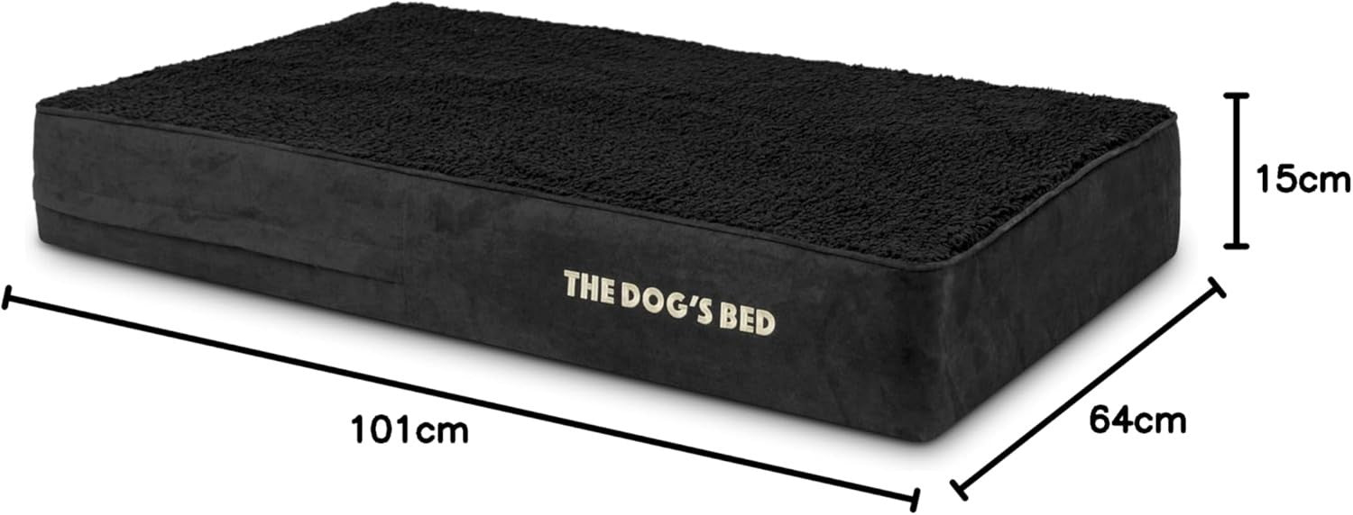 Large Orthopedic Memory Foam Dog Bed 101x64x15cm Plush