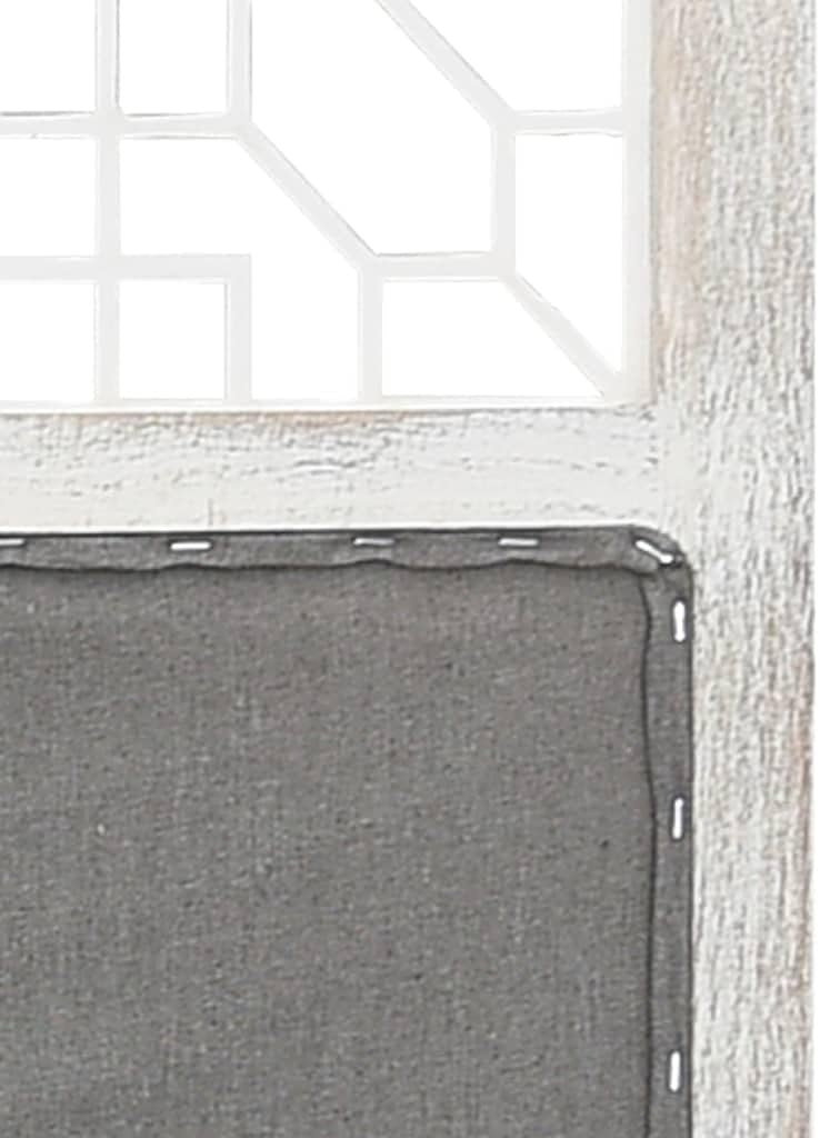 3 Panel Folding Room Divider 105x165cm Grey White Wood Privacy Screen
