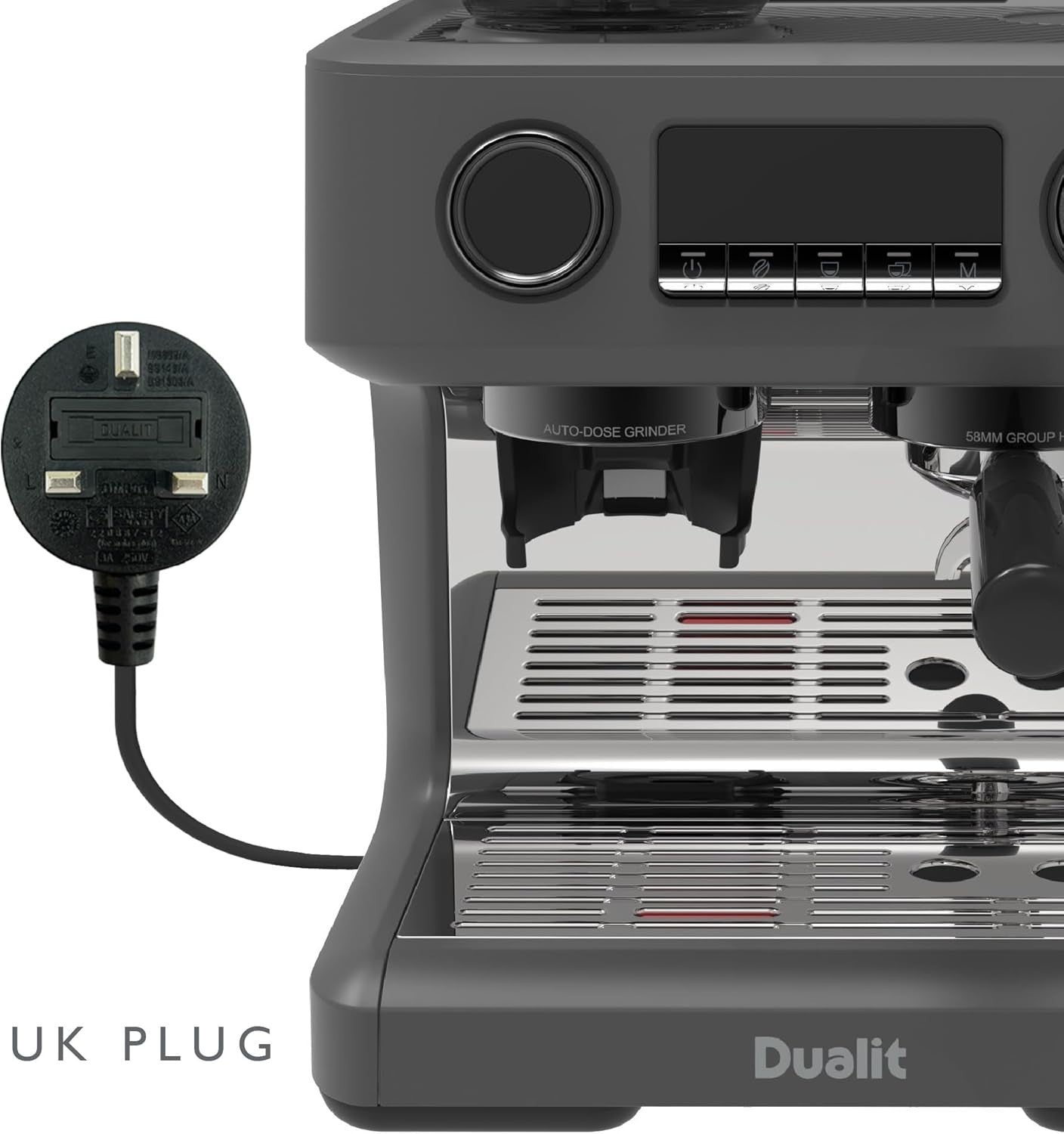 Professional Espresso Machine Dual Boiler | Built-In Grinder, 20-Bar, 2.8L Tank
