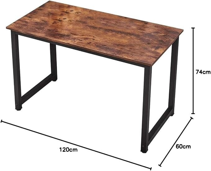 Office Computer Desk Brown 120x60cm Laptop Table Study Home Workstation
