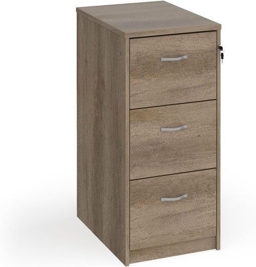 Nebraska Oak Executive Filing Cabinet 3 Drawer Lockable Tall Office