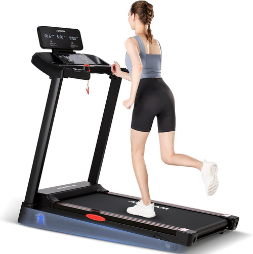 Foldable 3-Level Incline Treadmill 2.5HP Home Office Running Machine