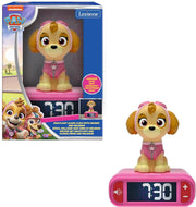 Kids Alarm Clock Night Light LCD Snooze Sound Effects Bedside Clock pink