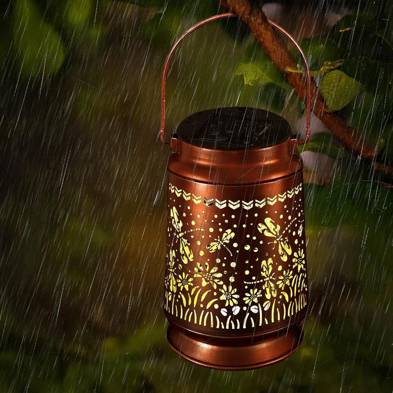 Butterfly Solar Lanterns 3-Pack Outdoor Waterproof Garden Lights