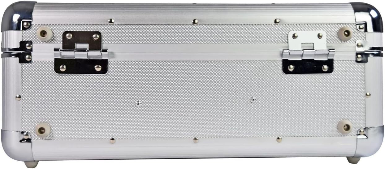 Aluminium CD Storage Case Holds 40 CDs Lockable DJ Flight Case Handle