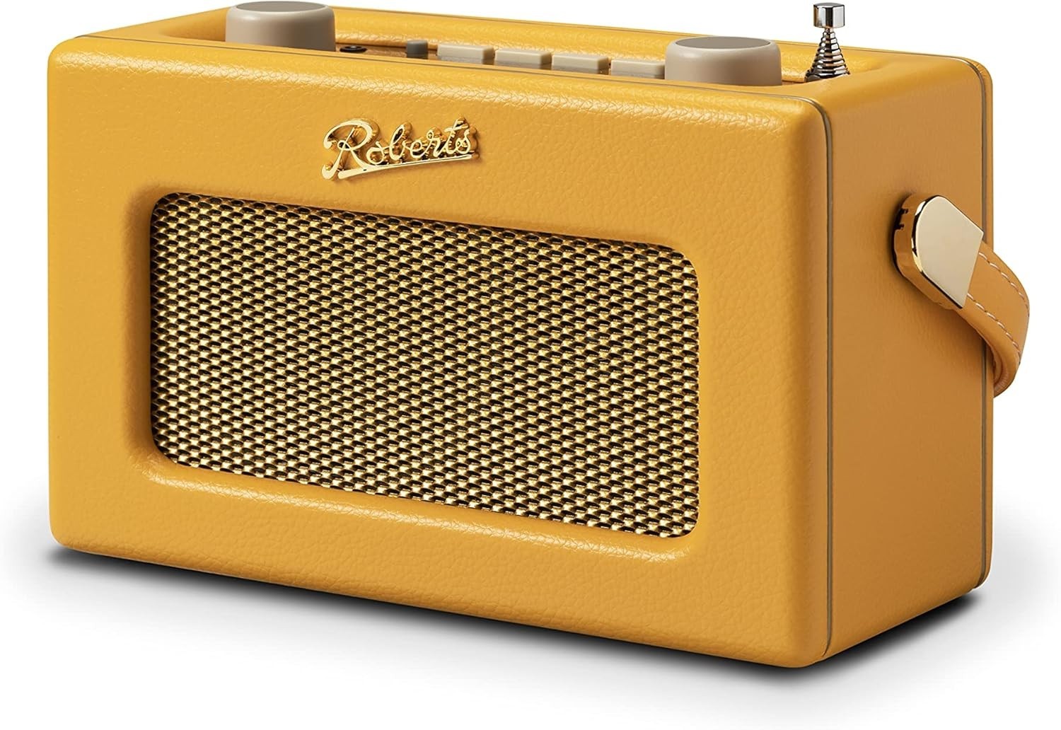 Portable DAB DAB+ FM Radio Bluetooth Retro Sunburst Yellow