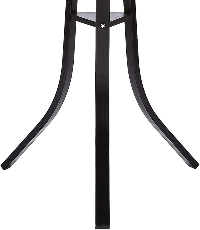 Black Metal Freestanding Coat & Hat Rack | 9 Hook Standing Organizer for Hallway