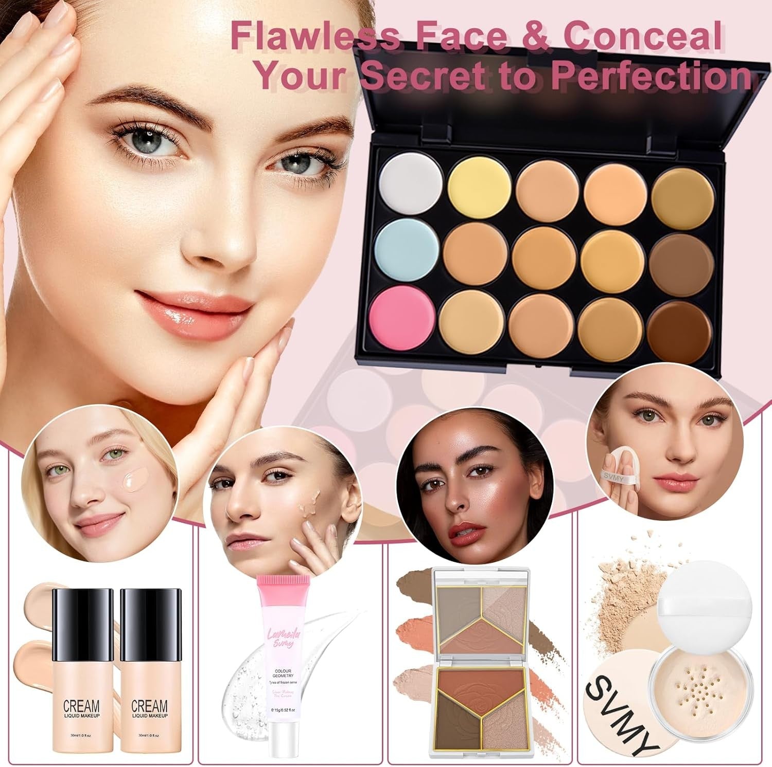 All In One Makeup Starter Kit Gift Set Palette