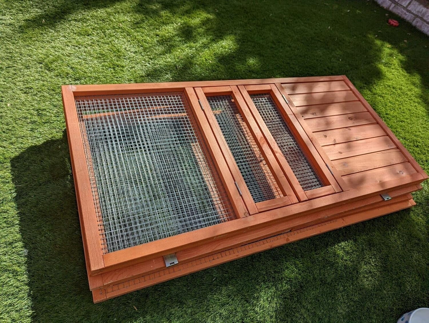 Outdoor Rabbit Run Foldable Wooden Shelter Guinea Pig Playpen Secure Cage