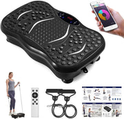 Vibration Plate Exercise Machine 99 Levels Bluetooth Remote 330lb
