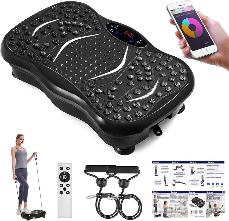 Vibration Plate Exercise Machine 99 Levels Bluetooth Remote 330lb