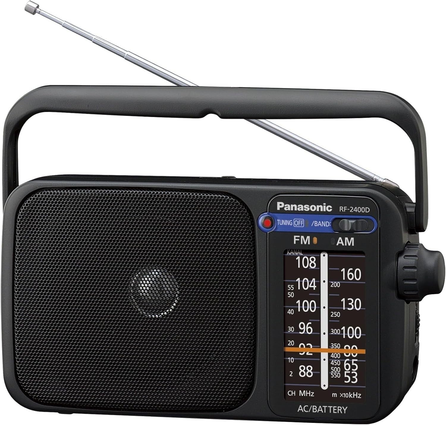 Portable AM/FM Radio AC/DC Battery Earphone Headphone Socket